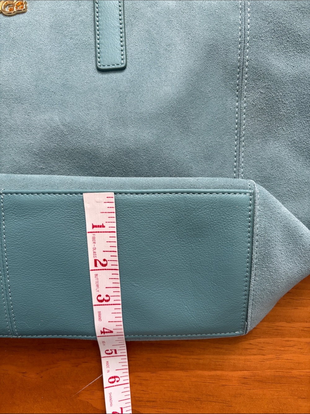 UGG Blue/Green Suede Tote NWOT - Picture 15 of 15
